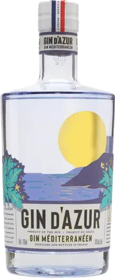 Bouteille de spiritueux : Gin d'Azur de la marque Gin d'Azur 