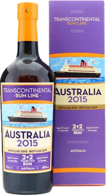 Bouteille de spiritueux : Australia 2015 de la marque Transcontinental Rum Line
