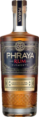 Bouteille de spiritueux : Elements de la marque Phraya