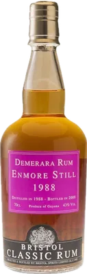 Bouteille de spiritueux : Demerara Rum Enmore Still de la marque Bristol Classic Rum