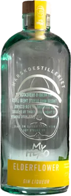 Bouteille de spiritueux : Elderflower Gin Liqueur de la marque Marskdestilleriet
