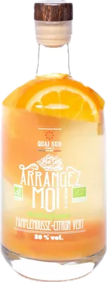 Bouteille de spiritueux : Arrangez-Moi Pamplemousse-Citron Vert Bio de la marque Quai Sud