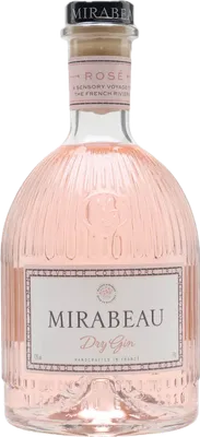 Bouteille de spiritueux : Dry Gin de la marque Mirabeau