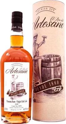 Bouteille de spiritueux : Panama Rum - Virgin Oak Cask de la marque El Ron del Artesano