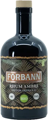 Bouteille de spiritueux : Rhum ambré Forbann de la marque Breizh'cool