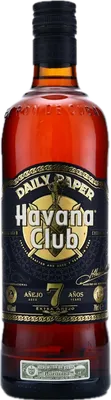 Bouteille de spiritueux : 7 Años Daily Paper de la marque Havana Club