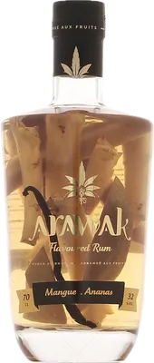 Bouteille de spiritueux : Mangue - Ananas de la marque Arawak