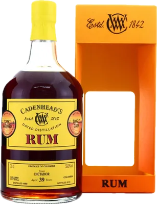Bouteille de spiritueux : Dictador de la marque Cadenheads
