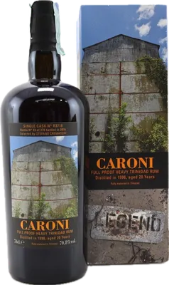Bouteille de spiritueux : Heavy Trinidad Rum (Stefano Cremaschi) de la marque Caroni