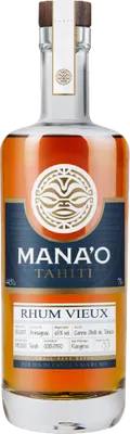 Bouteille de spiritueux : Tahiti Rhum Vieux de la marque Mana’o