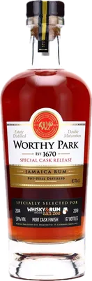 Bouteille de spiritueux : Special Cask Release Whisky & Rum ann zee de la marque Worthy Park