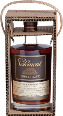 Bouteille de spiritueux : Single Cask 100% Canne Bleue de la marque Clément