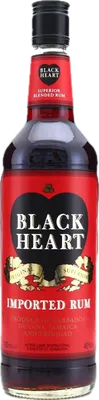 Bouteille de spiritueux : Black Heart Demerara Rum 1990s de la marque Henry White