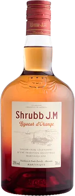 Bouteille de spiritueux : Shrubb Liqueur d'Orange de la marque Rhum J.M