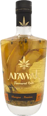 Bouteille de spiritueux : Mangue - Passion de la marque Arawak