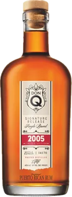 Bouteille de spiritueux : Signature Release 2005 de la marque Don Q
