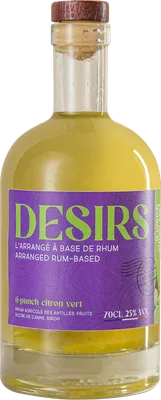 Bouteille de spiritueux : DESIRS - Ti Punch Citron Vert de la marque Rhum Désirs