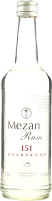 Bouteille de spiritueux : 151 Overproof de la marque Mezan