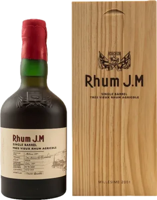 Bouteille de spiritueux : Single Barrel de la marque Rhum J.M