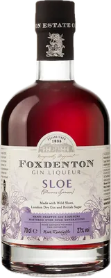 Bouteille de spiritueux : Sloe  Gin Liqueur de la marque Foxdenton