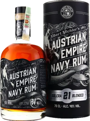 Bouteille de spiritueux : Solera 21 de la marque Austrian Empire Navy Rum