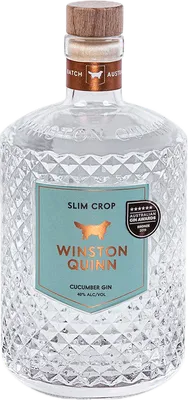 Bouteille de spiritueux : Slim Crop Cucumber Gin de la marque Winston Quinn