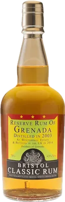 Bouteille de spiritueux : Reserve Rum of Grenada de la marque Bristol Classic Rum