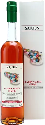 Bouteille de spiritueux : Clairin Ansyen Sajous 37 mois de la marque Vélier