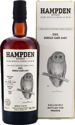 Bouteille de spiritueux : Trelawny Endemic Birds (Owl) de la marque Hampden