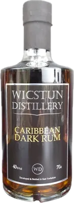 Bouteille de spiritueux : Caribbean Dark Rum de la marque Wicstun Distillery