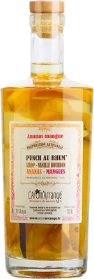 Bouteille de spiritueux : Punch au Rhum Ananas-Mangue de la marque L'Arôm'Arrangé