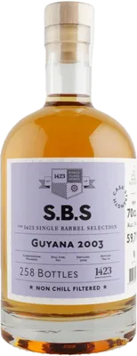 Bouteille de spiritueux : Guyana de la marque S.B.S