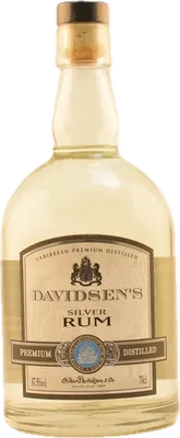 Bouteille de spiritueux : Davidsen’s Silver Rum de la marque Davidsen's & Co
