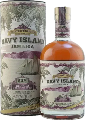 Bouteille de spiritueux : Oloroso Sherry Cask Finish de la marque Navy Island