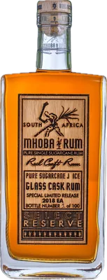 Bouteille de spiritueux : Select Reserve Glass Cask Rum 2018 EA de la marque Mhoba