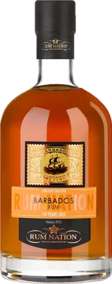 Bouteille de spiritueux : Barbados 2015 de la marque Rum Nation