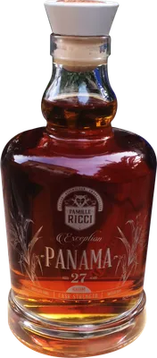 Bouteille de spiritueux : Exception Panama 27 ans de la marque Famille Ricci