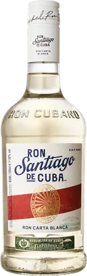Bouteille de spiritueux : Carta Blanca de la marque Santiago de Cuba