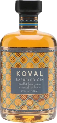 Bouteille de spiritueux : Barrelled Gin de la marque Koval