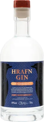 Bouteille de spiritueux : Gin Valhalla de la marque Hrafn