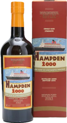 Bouteille de spiritueux : Jamaica de la marque Hampden