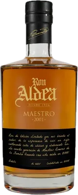 Bouteille de spiritueux : Maestro 2001 de la marque Ron Aldea