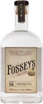 Bouteille de spiritueux : Elixir 04 Christmas Pudding de la marque Fossey's