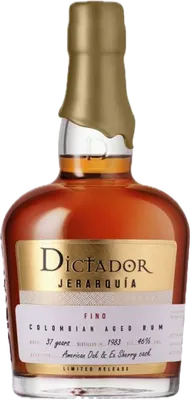 Bouteille de spiritueux : Jerarquia Fino 37 Years 1983 de la marque Dictador