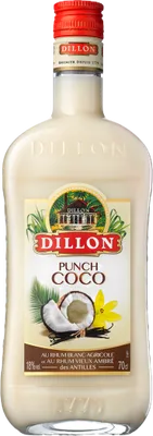 Bouteille de spiritueux : Punch Coco de la marque Dillon