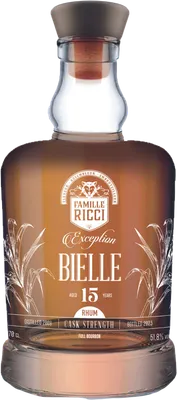 Bouteille de spiritueux : Exception Bielle 15 ans de la marque Famille Ricci