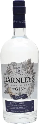 Bouteille de spiritueux : Navy Strength Spiced London Dry Gin de la marque Darnley's