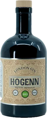 Bouteille de spiritueux : London gin Hogenn de la marque Breizh'cool