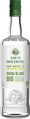 Bouteille de spiritueux : Rhum Blanc Bio de la marque Bologne