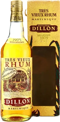 Bouteille de spiritueux : Très Vieux Rhum Millésime 1975 de la marque Dillon